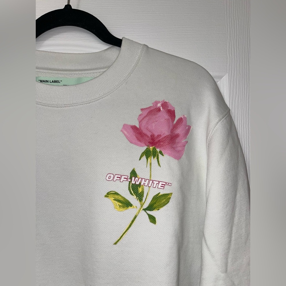 Off-White Women's Flower Woman Sweater Dress